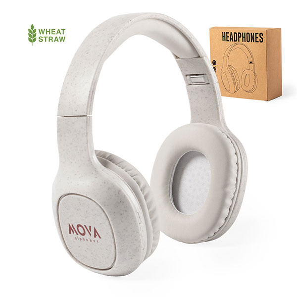 J068 Natureline WheatStraw Headphones