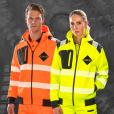L167 Result Genuine Recycled Hi-Vis Recycled Safety Hoodie