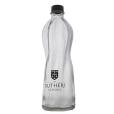 P092 1L Rippled Aqua Screw Top Bottle