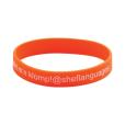 P077 Silicone Screen Printed Wristband