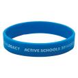 P077 Debossed and Infilled Silicone Wristband