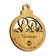 P085 Moso Bamboo Christmas Bauble