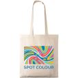 N069 Natural 5oz Cotton Shopper - Spot Colour