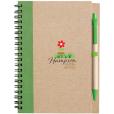P142 Eco Wirobound Notebook with Ballpen - 1 Colour