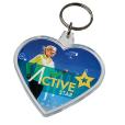 P035 Heart Shaped Key Ring