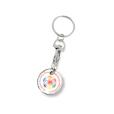 M096 Printed Trolley Token Key Ring - Full Colour