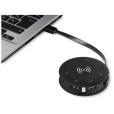 M077 SCX Wireless Charger & USB Hub with Light Up Logo