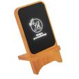 P015  SCX Light-Up Wireless Wooden Phone Stand - Engraved