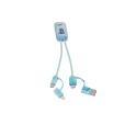 P021 Berners 6 in 1 Recycled USB Cable - Full Colour